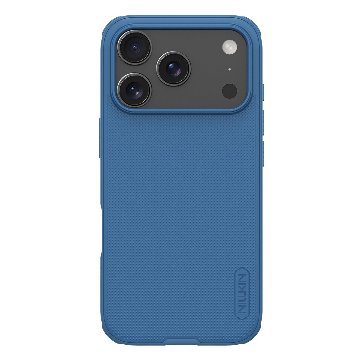 Coque iPhone 17 Pro Max Nillkin Super Frosted Pro Bleue en PC et TPU
