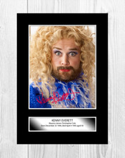Kenny Everett 2 A4 reproduction autograph poster with choice of frame
