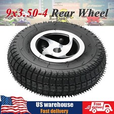 9x3.50-4 9" Rear Wheel Tire Rim For Go Kart Mobility Scooter ATV Quad 4 Wheelers