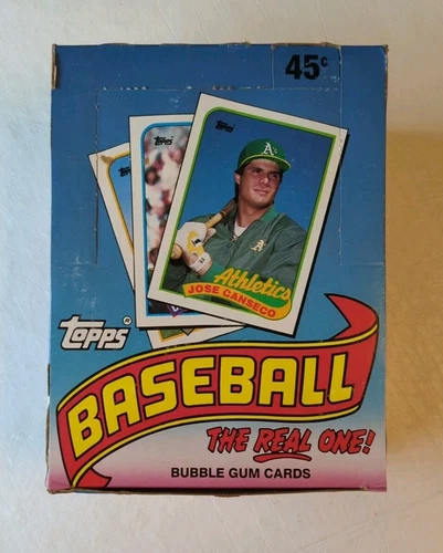 1989 Topps Baseball Wax Box 36 Sealed Packs Fresh From Case; Never Opened!