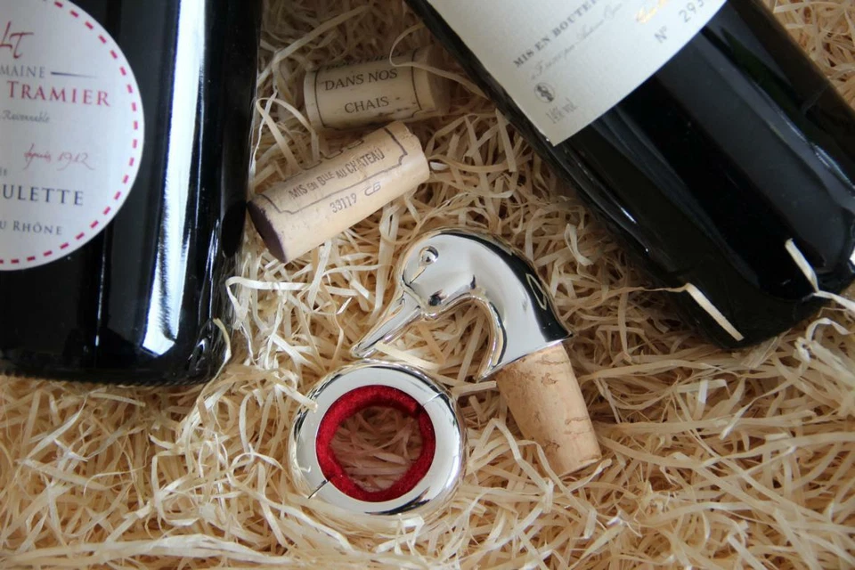 Tappo Bottiglia Duck Anatra Vino Champagne Silver Plate Edzard Placcato Argento - Immagine 3 di 3