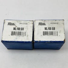 LOT OF 2 MARTIN JAW COUPLING ML100 1/8"