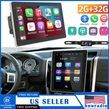 Double DIN Rotatable 10inch Car Stereo Radio Touch Screen GPS Wifi Android FM US
