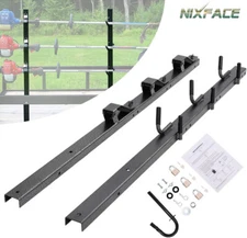 3-Place Weeder Trimmer Rack Holder For Open Landscape Trailer with Locks New