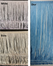 9" Rayon Chainette Fringe Trimming - Put-up: 3 Continuous Yards - Many Colors 