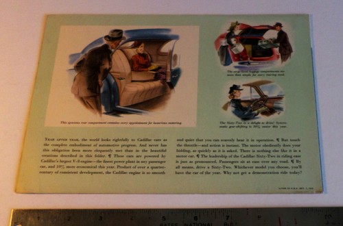 Carpeta de ventas Cadillac 1940. Serie Sixty-Two - Imagen 3 de 5
