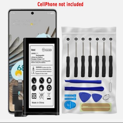 Long Lasting 5100mAh Battery + Tools fit Xfinity Mobile Google Pixel 7 Pro Phone