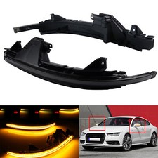 2x Schwarz LED Blinker Rückspiegel OEM 4G8949101/102 für Audi A7 4G S7 RS7 11-18