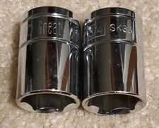Great Neck Sk36 3/4" X 1/2" Drive 6 Point Socket Standard, SK36, Lot of 2