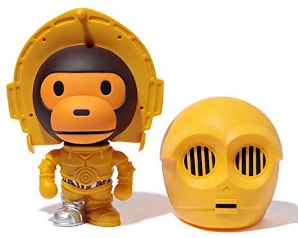 Medicom Toy a Bathing Ape Star Wars VCD C-3po R2d2 Figure 180mm