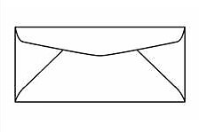 No. 9 Regular White Envelopes, 3-7/8" x 8-7/8"