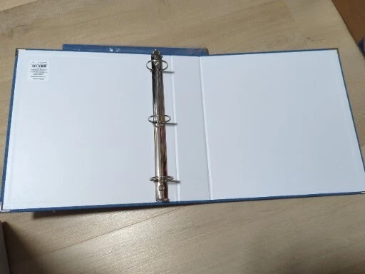 2 Carpetas de Lino 1.5" Anillo Redondo Organizador Carta Tamaño 8.5" x 11" Profundidad Oficina Foto 3 de 4