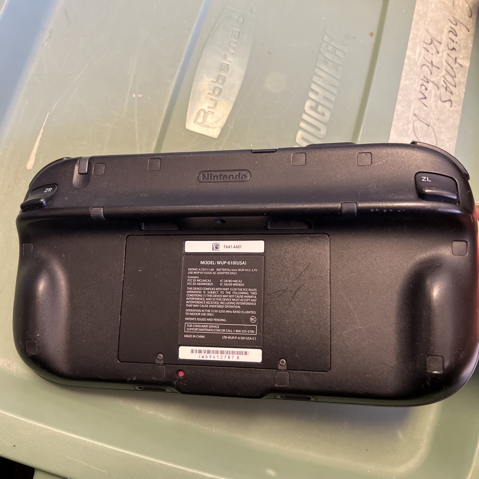 Wii U Model WUP010 Gamepad only *Untested* As Is No Battery eBay