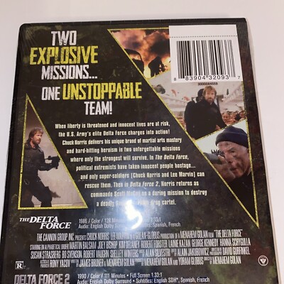 NEW Chuck Norris Delta Force 1 and 2 DVD 80s Action Adventure | eBay