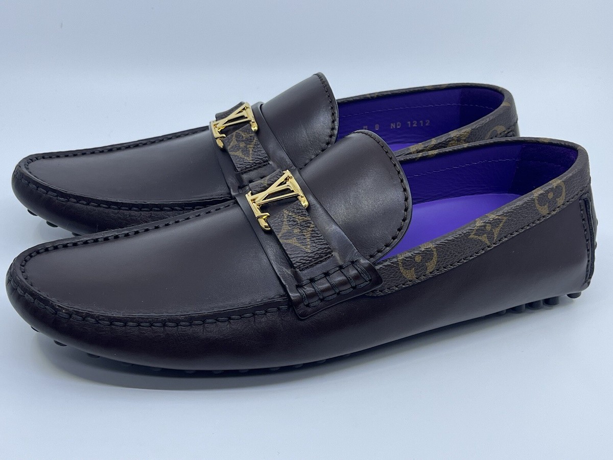 堀LOUIS VUITTON ホッケンハイム　7 1/2 New Authentic Louis Vuitton Hockenheim Monogram Loafers 7 LV