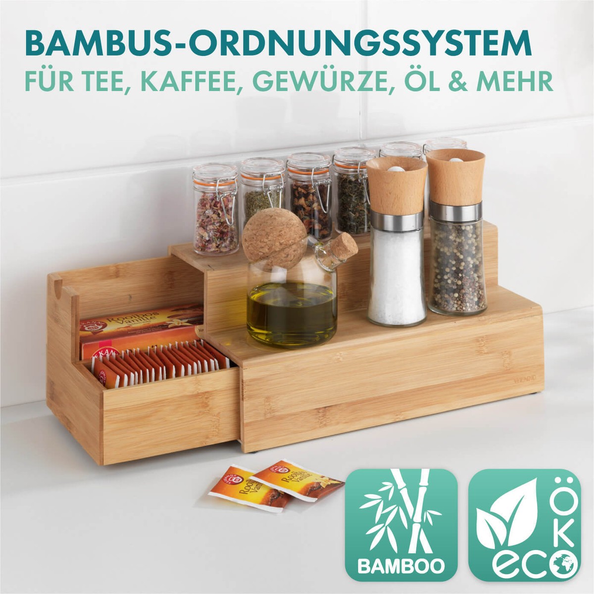 asiatischer bambus Bambus- und violettes Glyzinien-Gemälde main image 1