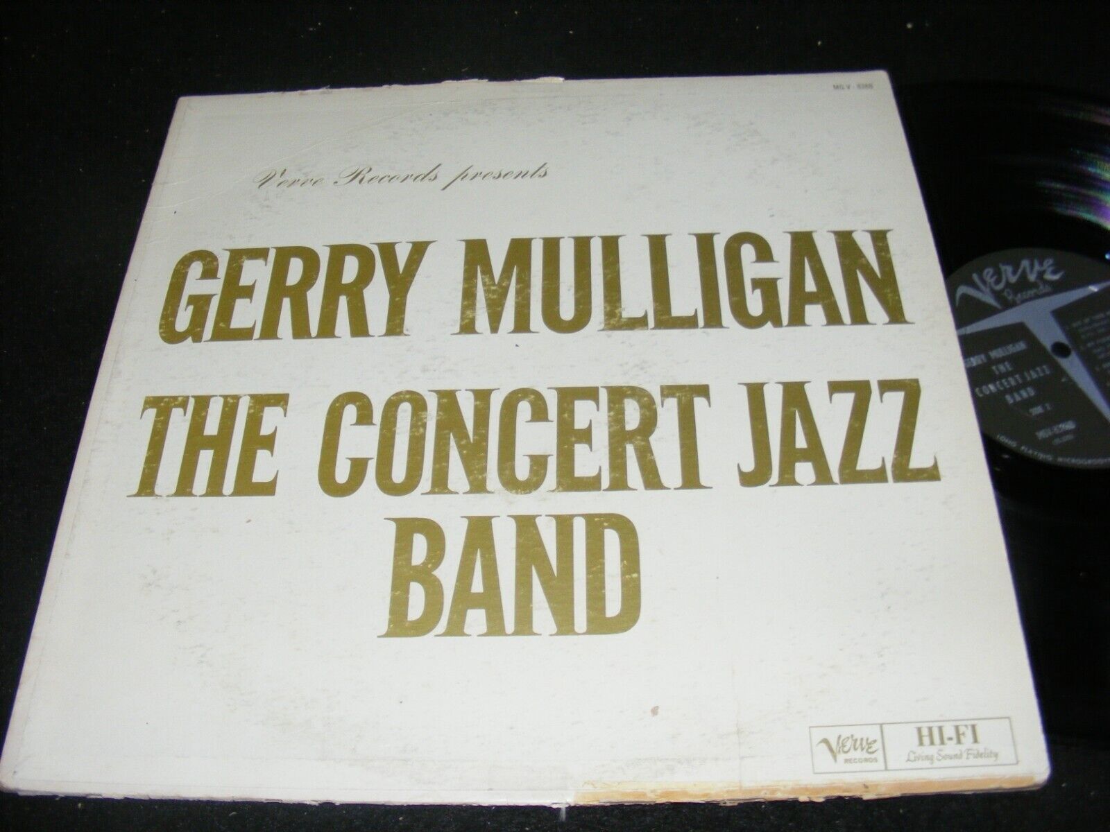 GERRY MULLIGAN The Concert Jazz Band VERVE 1960 MGV DG Original Photo Back Cover