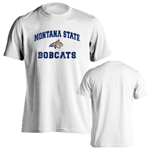 Montana State University Bobcats Distressed Retro Logo Tee Short Sleeve T-Shirt - 第 7/15 張圖片