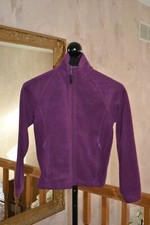 Youth Size 14-16 Columbia Purple Wine Burgundy Full Zip Classic Fleece Jacket