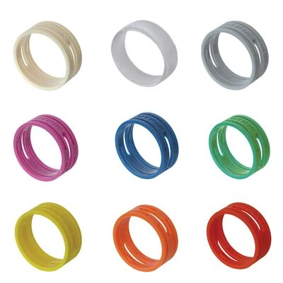 5x Neutrik Coloured XLR Rings. XX Series XXR Marking. Colour Coded Bushing