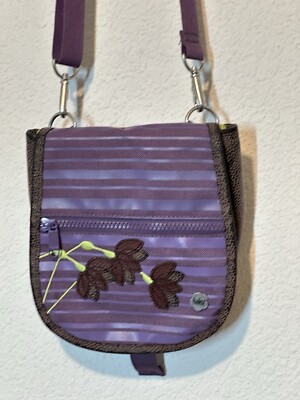 Haiku by Sharon Eisenhauer Vegan Leather Crossbody Shoulder Bag Purple  Travel - Main Image