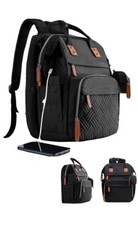 ISMGN Diaper Bag Backpack with Changing Station, Travel Backpack, Baby Bag, Mult