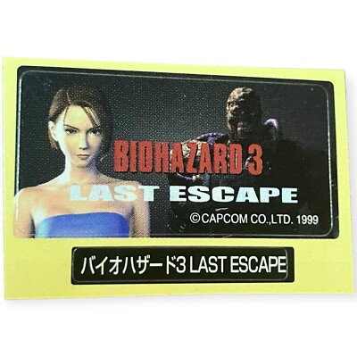 Sony PlayStation 1 PS1 Biohazard Resident Evil 3 Nemesis VTG Memory Card Sticker