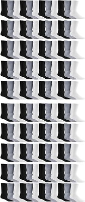 120 Pairs Yacht & Smith Mens Cotton Socks, Athletic Sport Socks Size 10-13