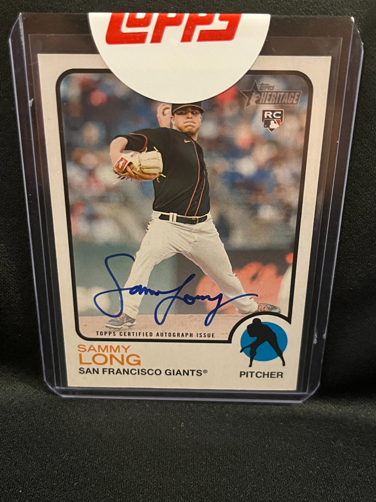 2022 Topps Heritage - Real One Autographs #ROA-SL Sammy Long (AU, RC)