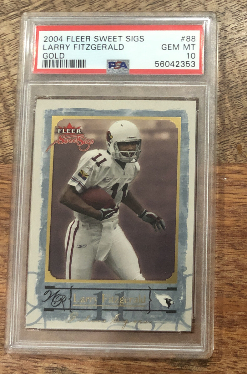 Larry Fitzgerald Fleer Sweet Sigs #88 Gold