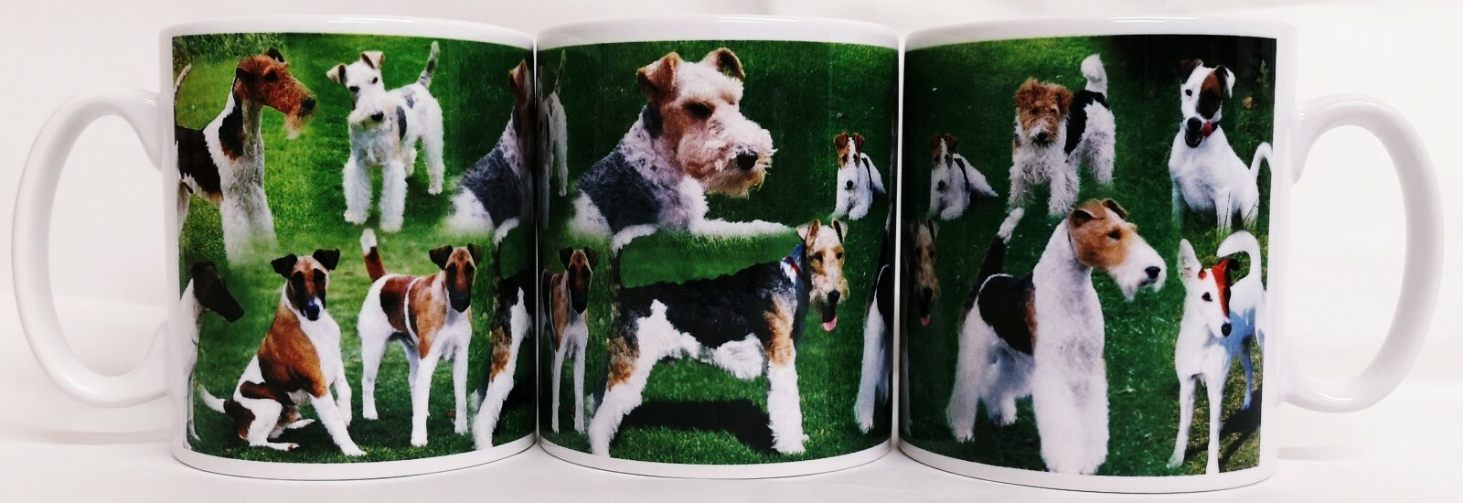 Airedale Terrier Mug Ceramic Collage Scenes King Terriers Cup Hand Decorated UK