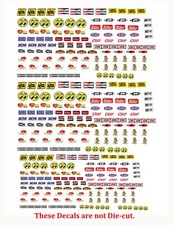 1:18 1:24 DECALS FOR DIECAST AND MODEL CARS DIORAMA SMALL MOON