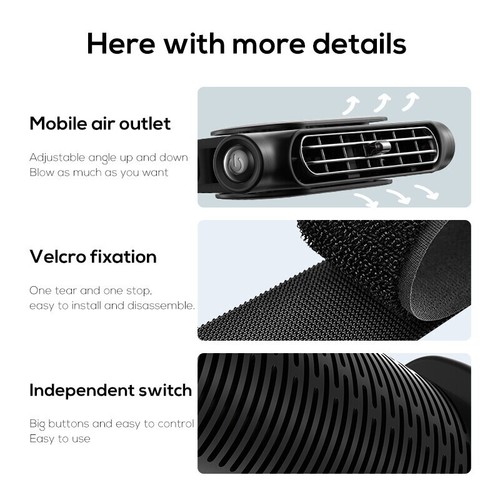2025 Mini USB Car SUV Seat Back Cooling Fan Portable Headrest Silent Cooler 1PCS - Picture 15 of 24