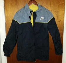 Kid's Vintage Nike Reversible Fleece Jacket Size L 14/16