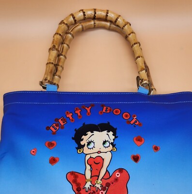 Vintage Betty Boop Sequin Red Dress Hearts Zippered Shoulder