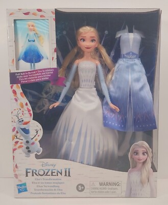  Disney Frozen II Elsa's Transformation (NEW) Fashion Doll With 2 Outfits Toy