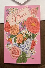 Birthday Niece Kind Warmhearted Generous 5'x7.75" Stockwell Greeting Card