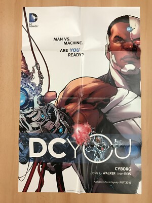2015 DC Comics Cyborg Promo (Folded) Poster 22x34