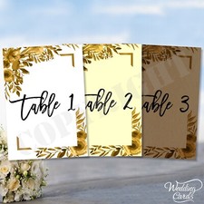 Personalised Party Wedding Top Table Number Cards Names Decoration Set Place