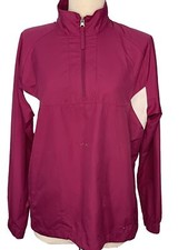 NIKE Golf Fit Storm Jacket Purple Women 1/4 Zip Pull Over Activewear Rain Small