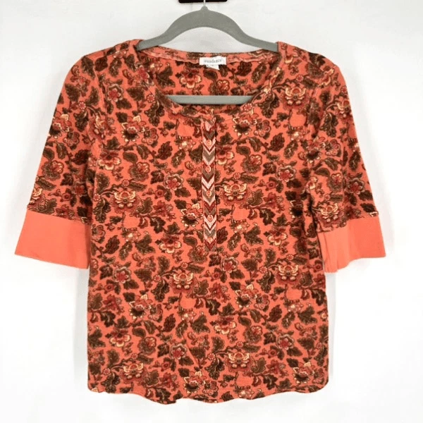 Henley Floral Tops for Women for sale | eBay