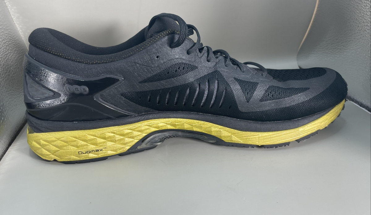 Asics Metarun Mens 12.5 Black Onyx Gold Running Gym T641N-9099 Asics Metarun  main image 4