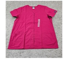 Women's Pink Cherokee Scrub Top, Size Medium, Comfort/Pockets, Doctor/Nurse-NEW 