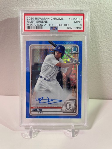 Riley Greene [Green Refractor] #BMARG 2020 Bowman Chrome Mega Box Mojo Autographs card