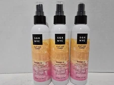 3 SGX NYC Cut The Cord Straight Up Heat Free Styling Mist w/Manuka Honey 6oz **