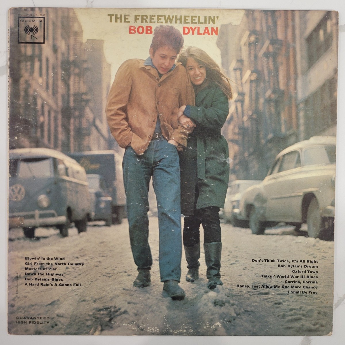 米LP Bob Dylan Freewheelin Bob Dylan CL1986 COLUMBIA /00260 Bob Dylan - The Freewheelin' Bob Dylan Vinyl LP - 1963 - Mono