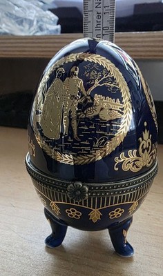 Schuck Egg Porcelain Cobalt Blue Collection 