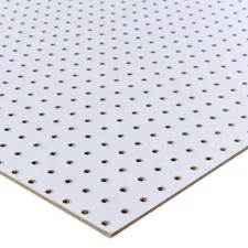 48 In. H X 24 In. W White Pegboard