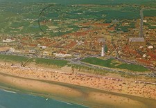 Alte Postkarte Panorama Egmond aan Zee Luftbi...