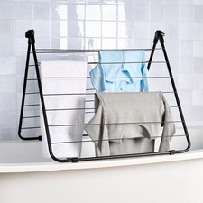 Clothes Airer Over Bath, Adjustable Rotation Clothes Drying Rack with 14 Bars